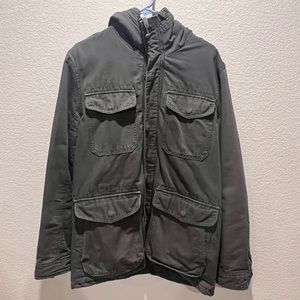 Men’s L.O.G.G. H&M Military Green Field Unisex Jacket w Hood